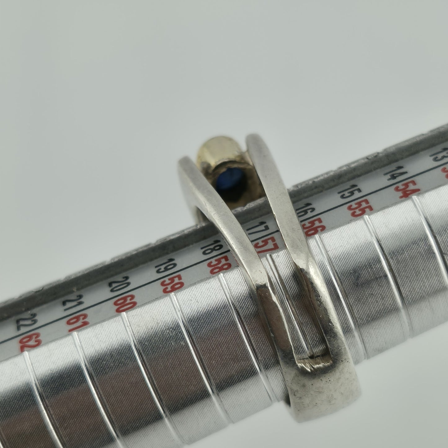 Sterling Silver Ring Mid-Century contemporary Artisan Minimalist Square Stack 8