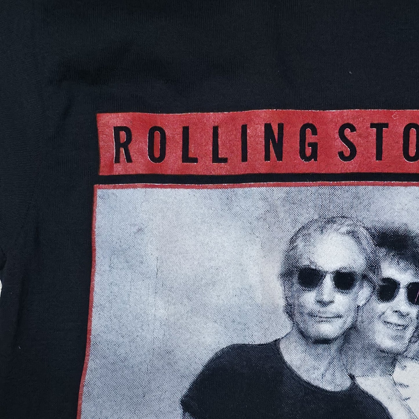 Vintage 1989 Rolling Stones Steel Wheels Tour Shirt Mens Medium Black 50/50 USA Brockum