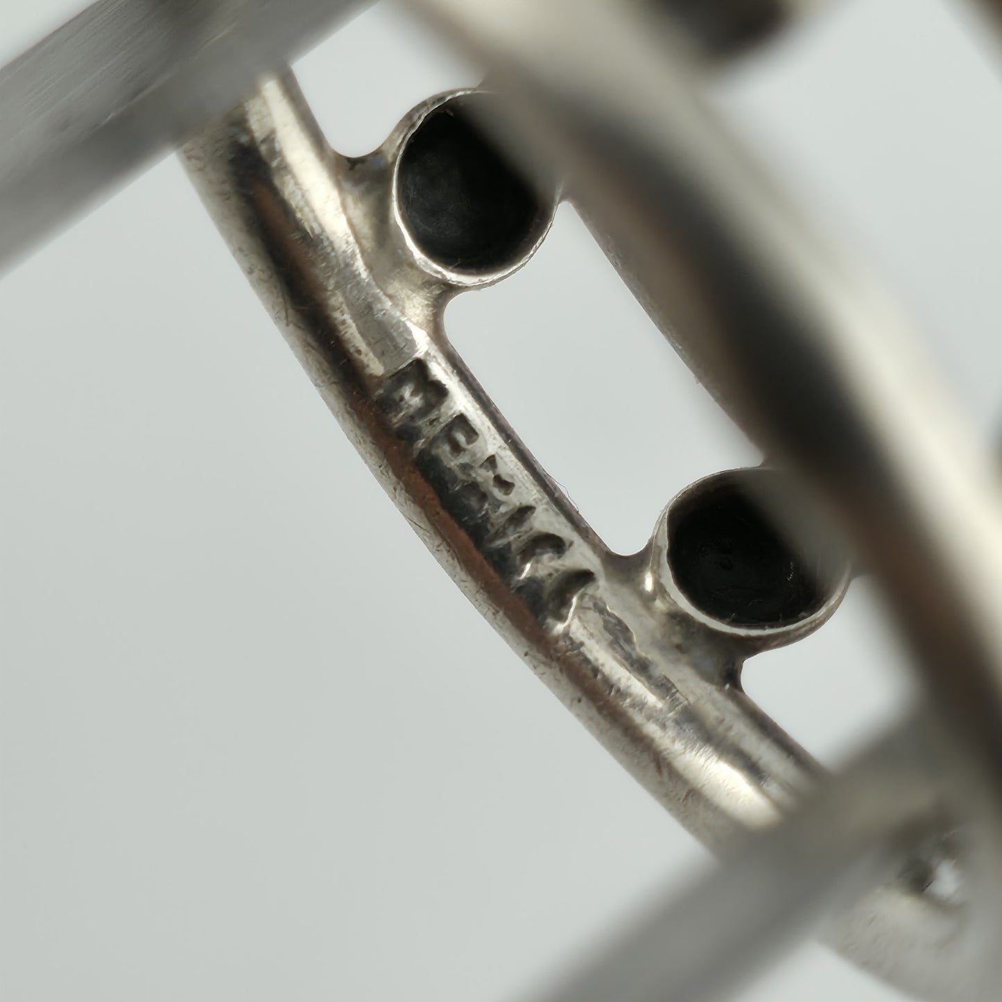 925 Sterling Silver Ring Vintage Mexico Beaded Band Artisan Large Size 11