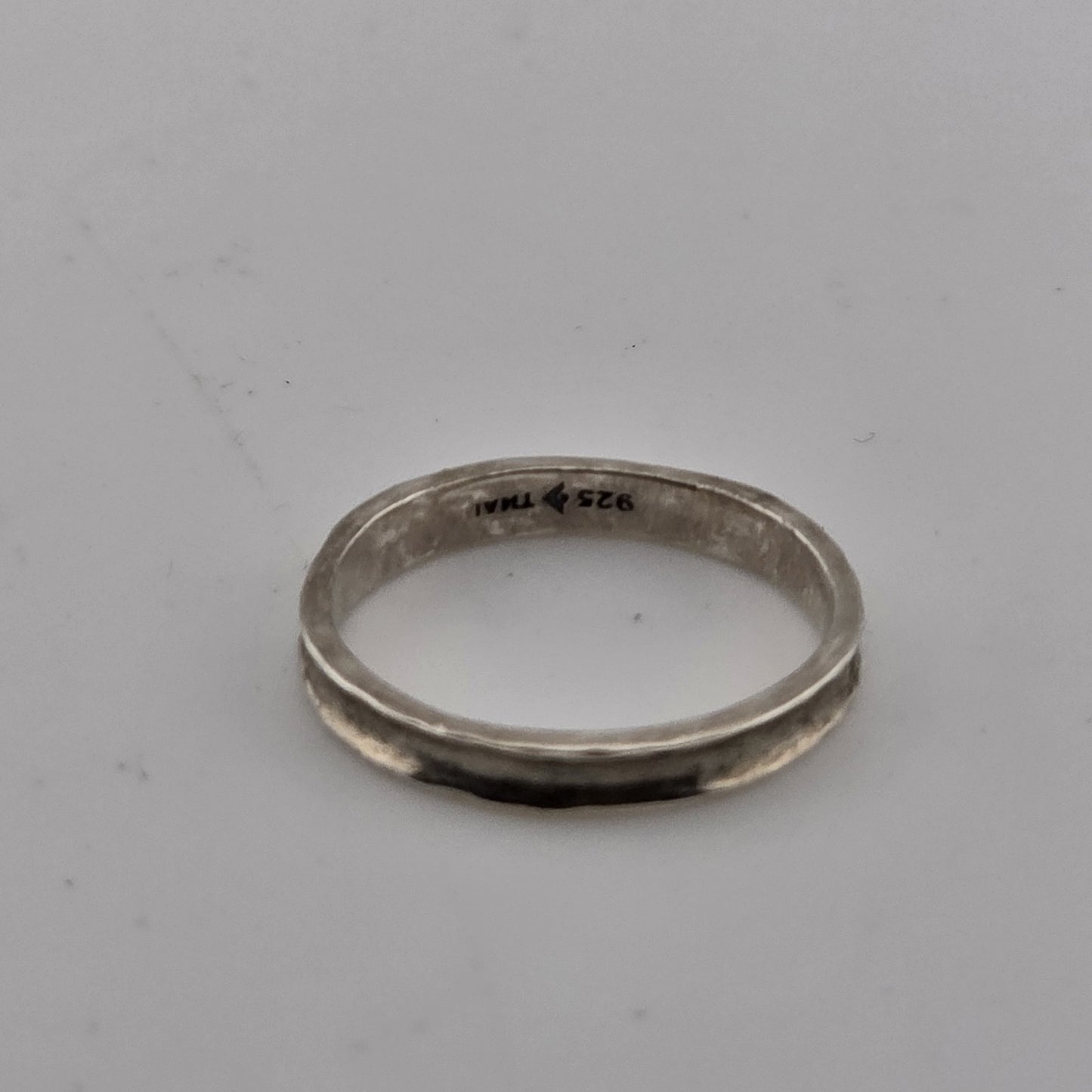 SILPADA RING STERLING 925 HAMMERED STACKABLE CONCAVE SIZE 7