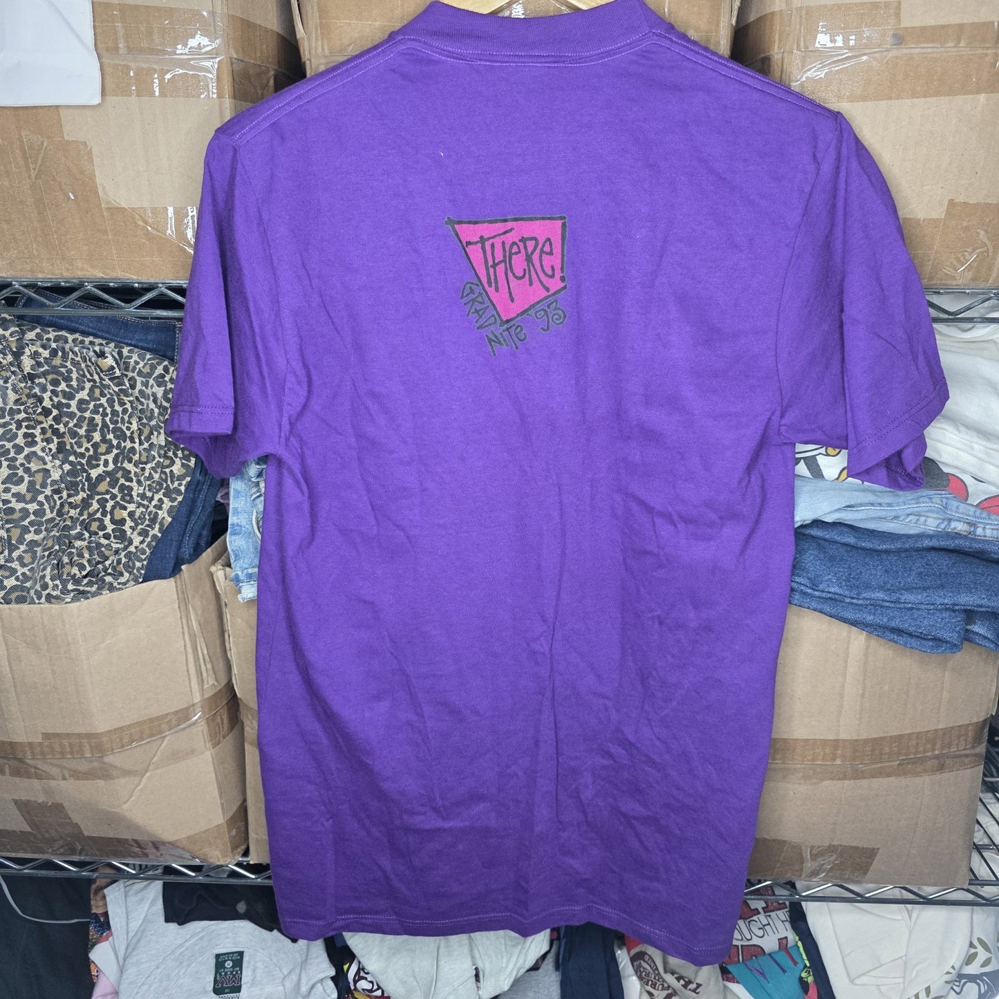 Rare Vintage Disney GradNite 1993 Mickey Mouse Stussy Tee 90s Size Small/Medium