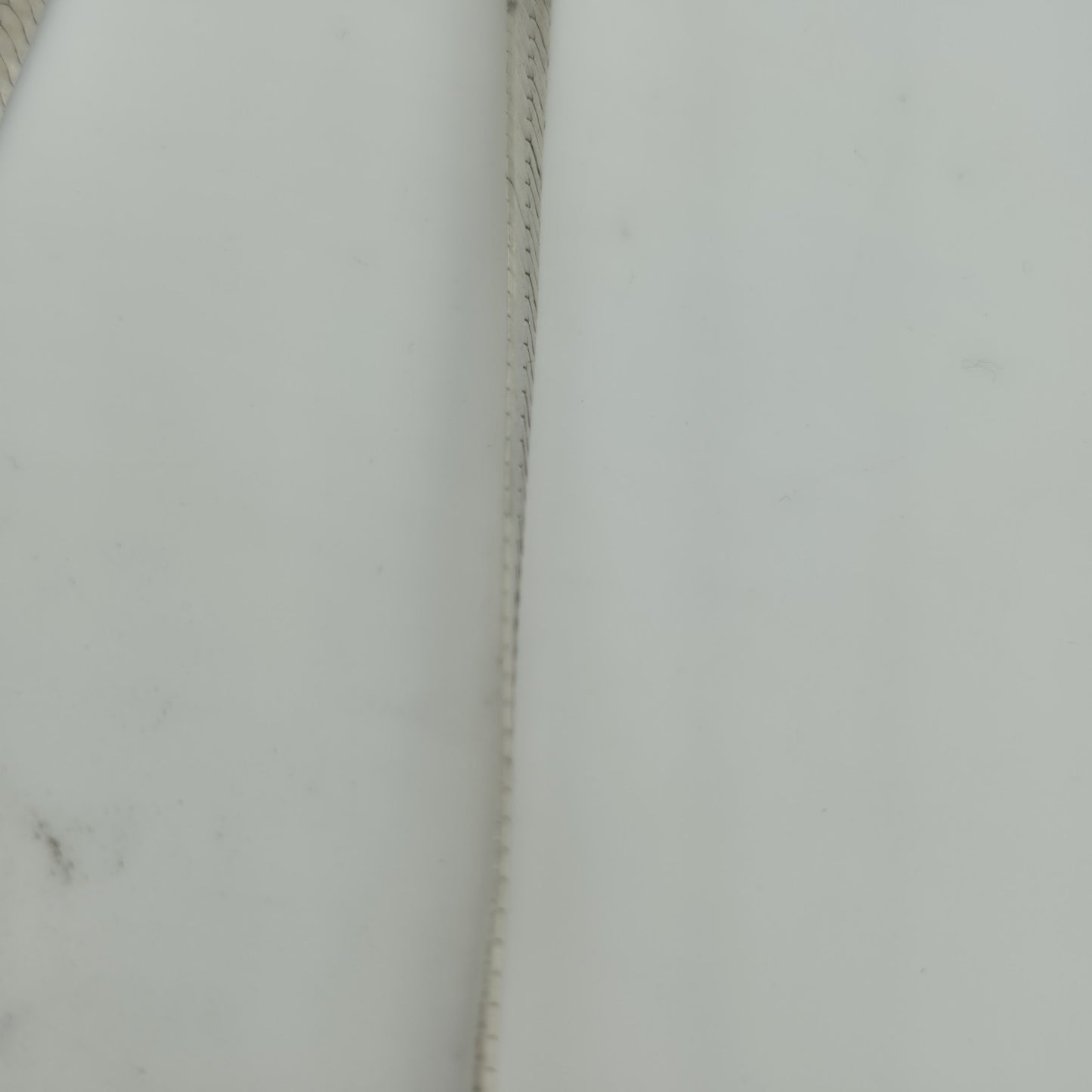 Sterling Silver Herringbone Necklace Solid 925 Italian Chain 18 Inches