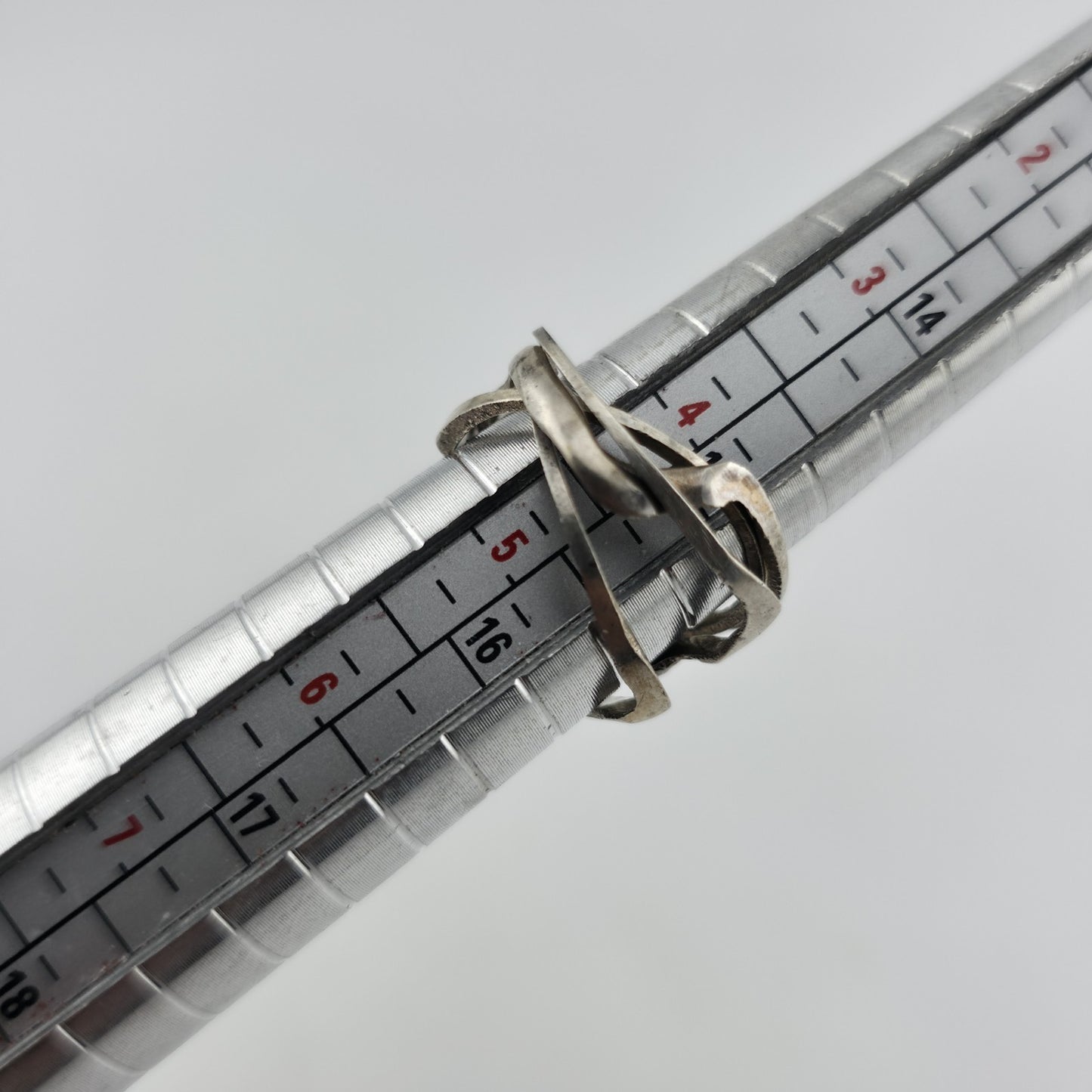 Sterling Silver Ring 4 Band Puzzle Hand Made Forged 925 Size 7