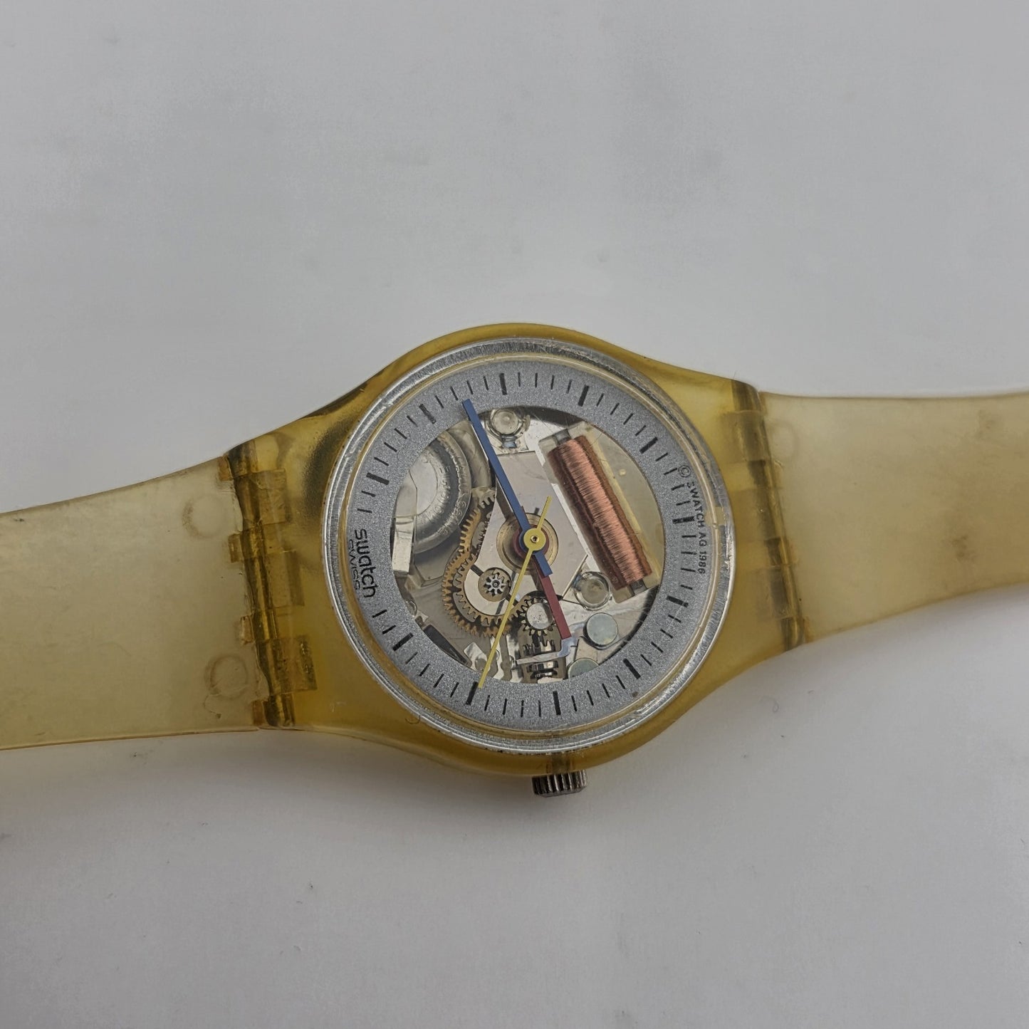 Vintage Swatch Watch “Little Jelly” LK103 – Ladies Transparent 1986 – Running