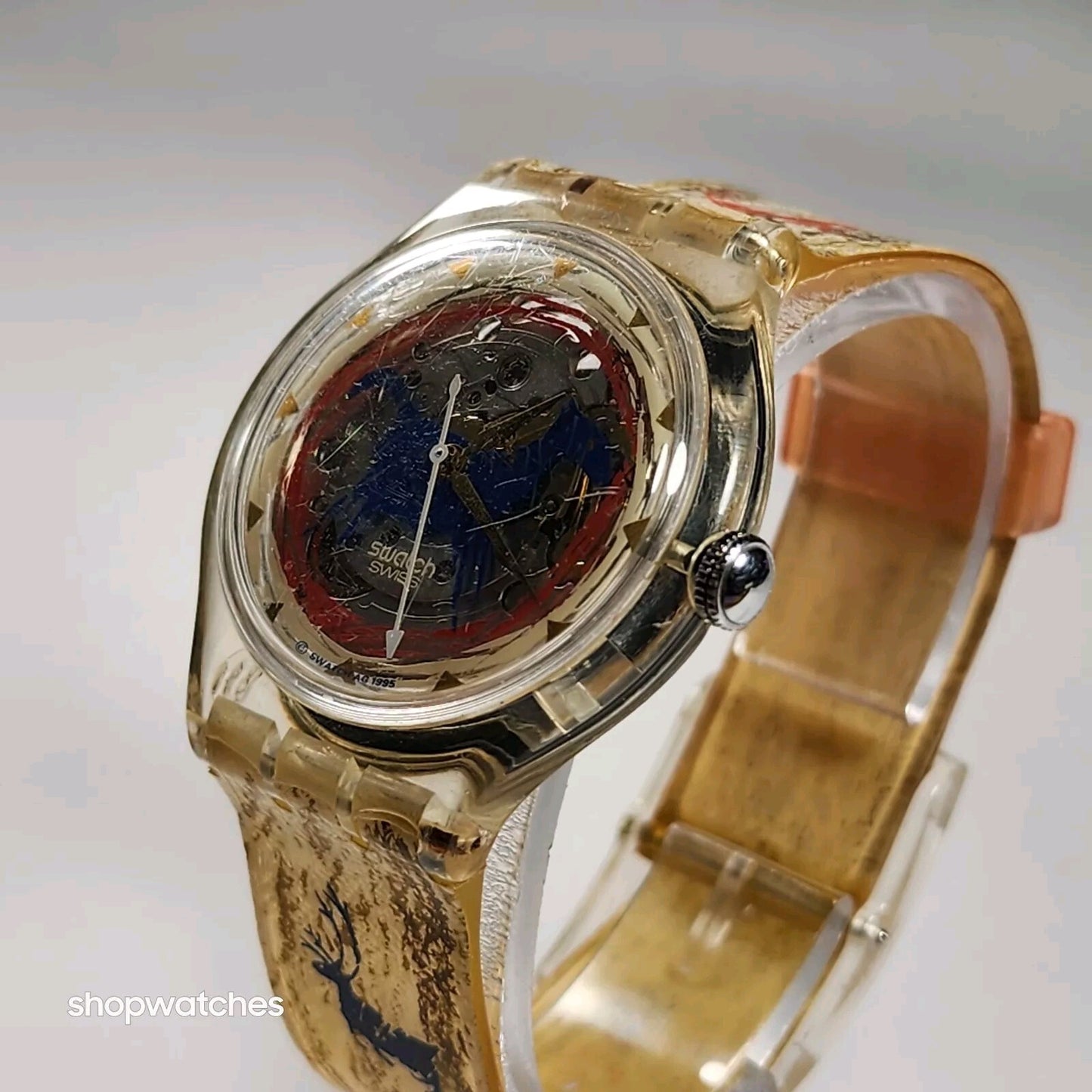 Swatch Vintage Rare Aniak Sak123 Automatic Swiss movement  23 Jewels EUC