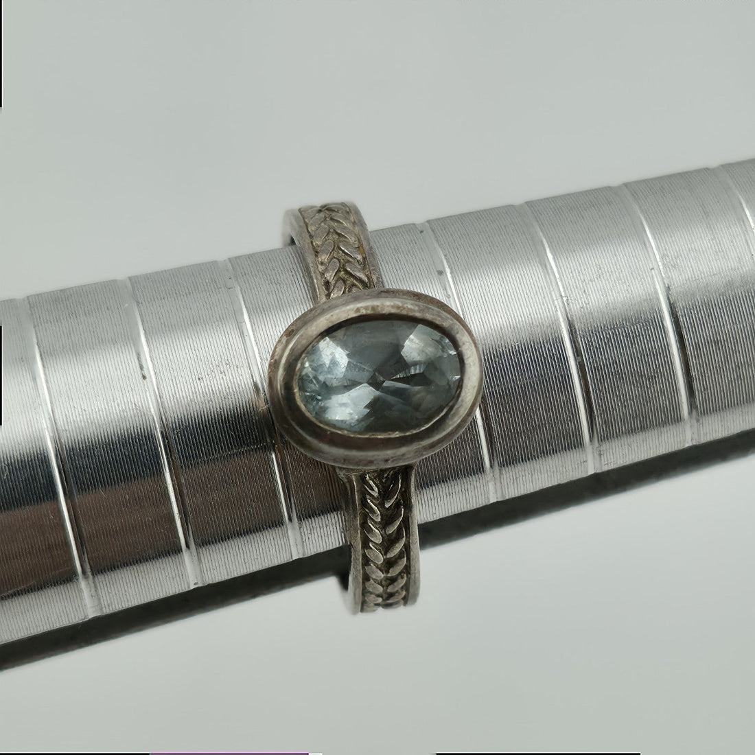 Dive Into Ocean-Blue Elegance: The SeidenGang Sterling Silver Aquamarine Ring from 305Gems