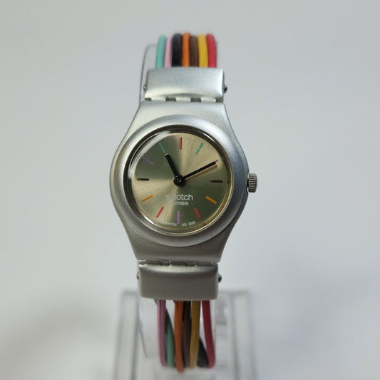Discovering the SWATCH Irony Filamento Multicolore YSS1006: A Y2K Vintage Classic