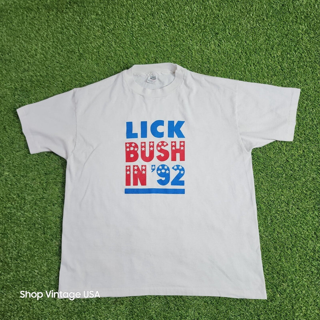 Embrace the Legacy of Joan Jett Blakk with Our Vintage "Lick Bush in '92" Campaign T-Shirt