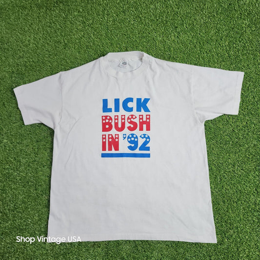 Embrace the Legacy of Joan Jett Blakk with Our Vintage "Lick Bush in '92" Campaign T-Shirt