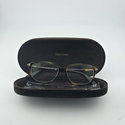 Tom Ford TF5316 056 54-14 Eyeglasses Frames Brown Havana Italy w/ Case Read Desc