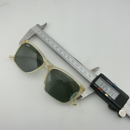 Vintage Ray-Ban Cats 3000 Bausch / Lomb Sunglasses Crystal Frame Green Lens Case