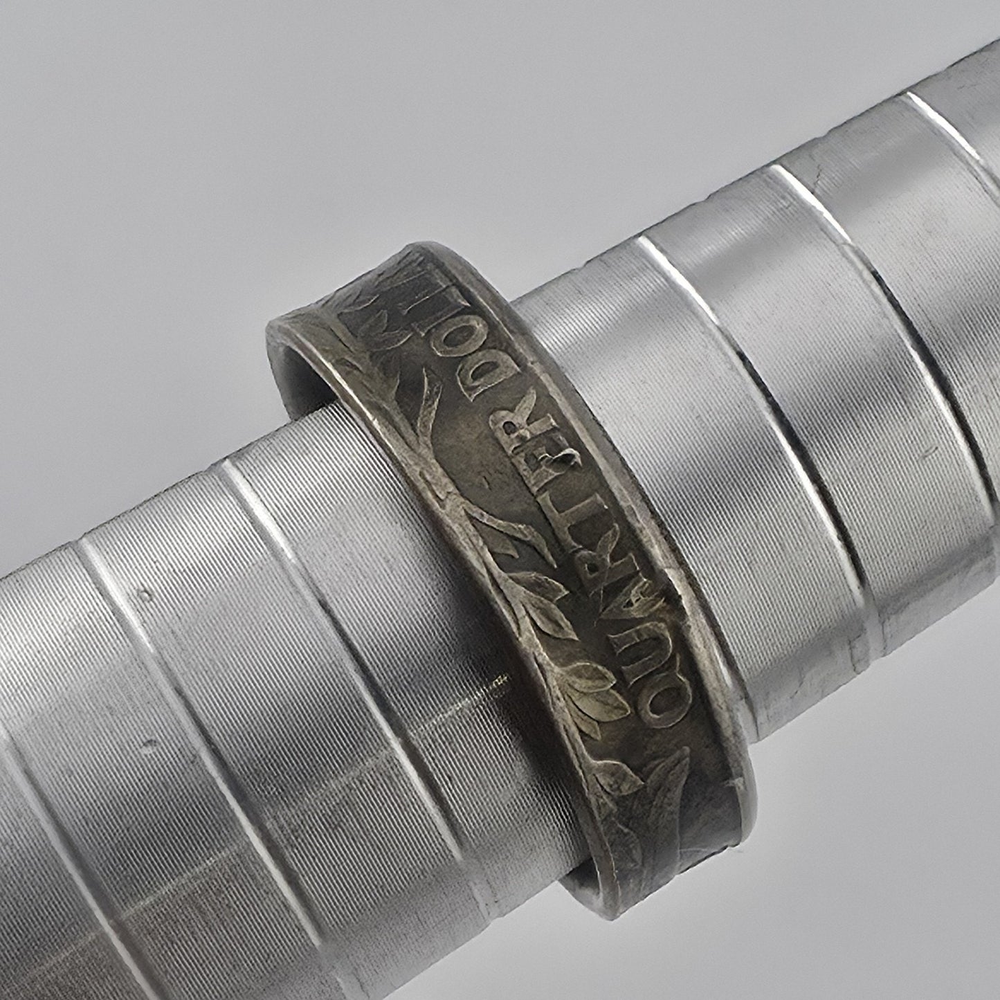 1998 USA Quarter Coin Ring Size 7 Handmade Americana Band Jewelry