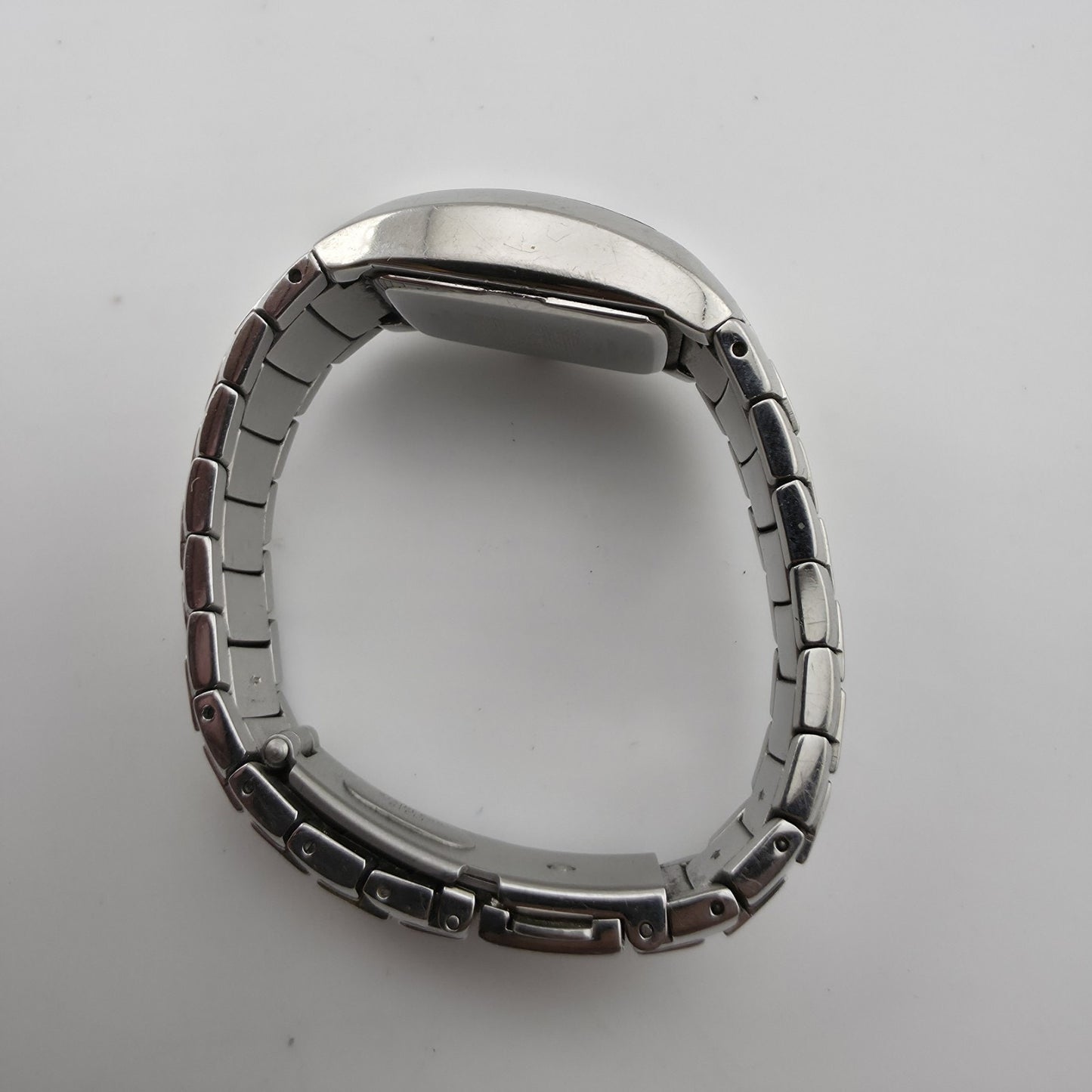 Fila Women’s Silver Tone Blue Dial Watch Stainless Steel New Battery Size 5.5