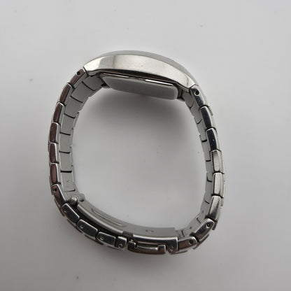 Fila Women’s Silver Tone Blue Dial Watch Stainless Steel New Battery Size 5.5