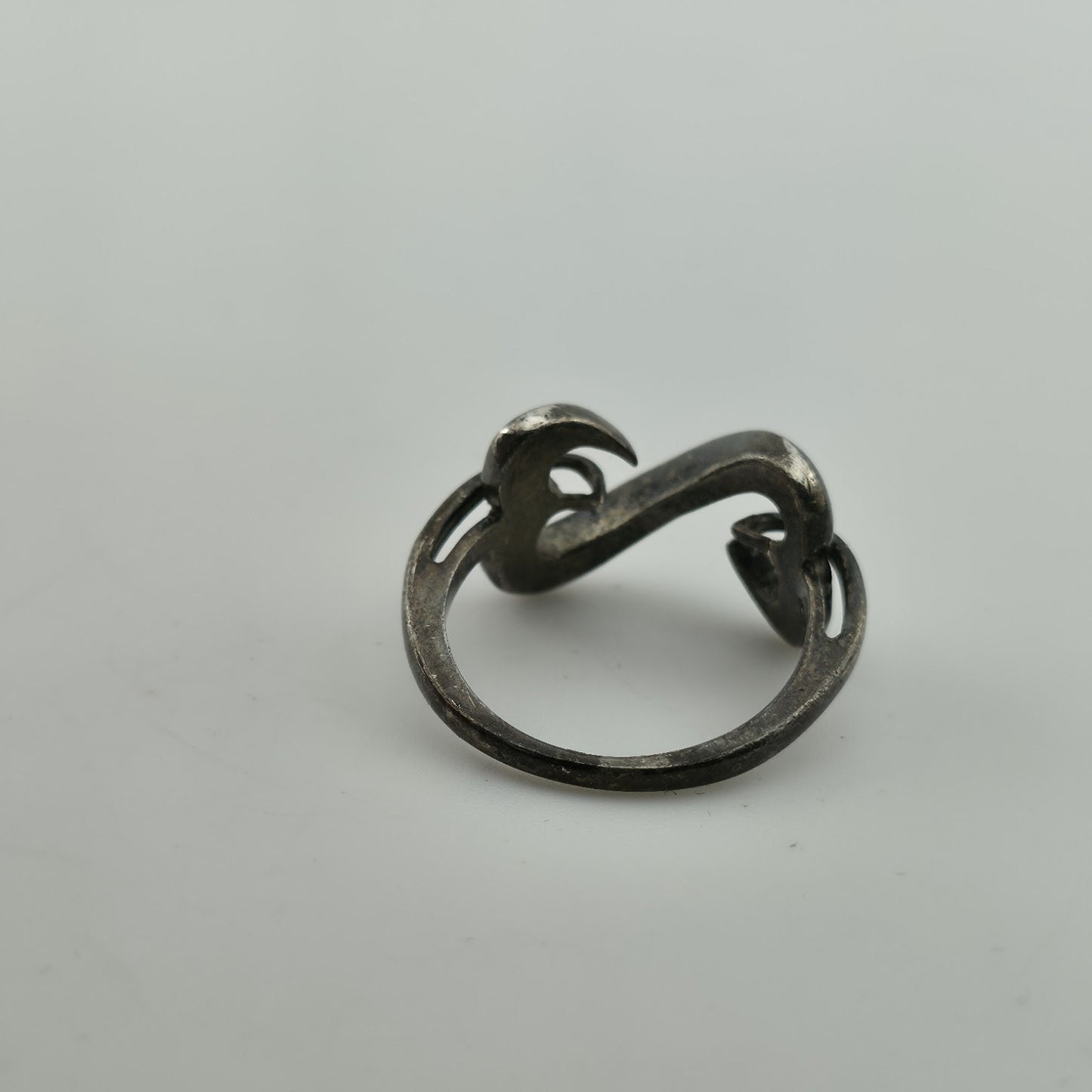 Kay Jewelers Jane Seymour Open Heart Sterling Silver 925 Ring Patina Size 6
