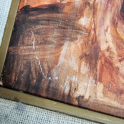 Maux 1959 Oil Painting Framed Abstract Expressionism Mid Century PostWar Art MCM