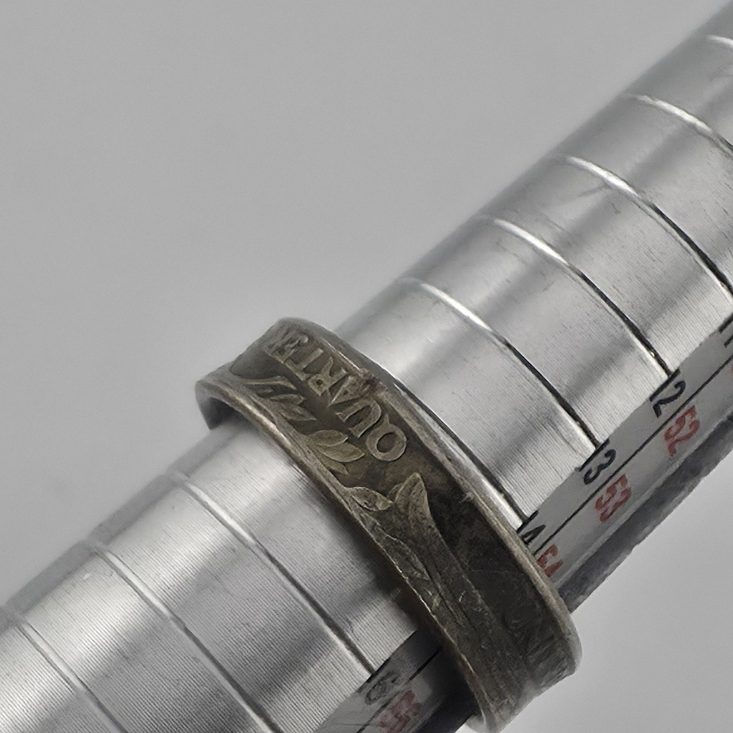 1998 USA Quarter Coin Ring Size 7 Handmade Americana Band Jewelry