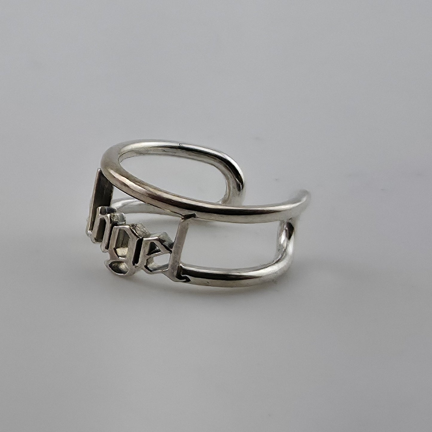 Pandora ME Angel Open Ring Sterling Silver Retired Discontinued Design Sz 5