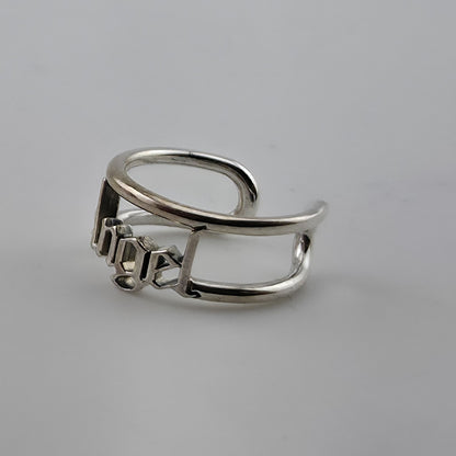 Pandora ME Angel Open Ring Sterling Silver Retired Discontinued Design Sz 5