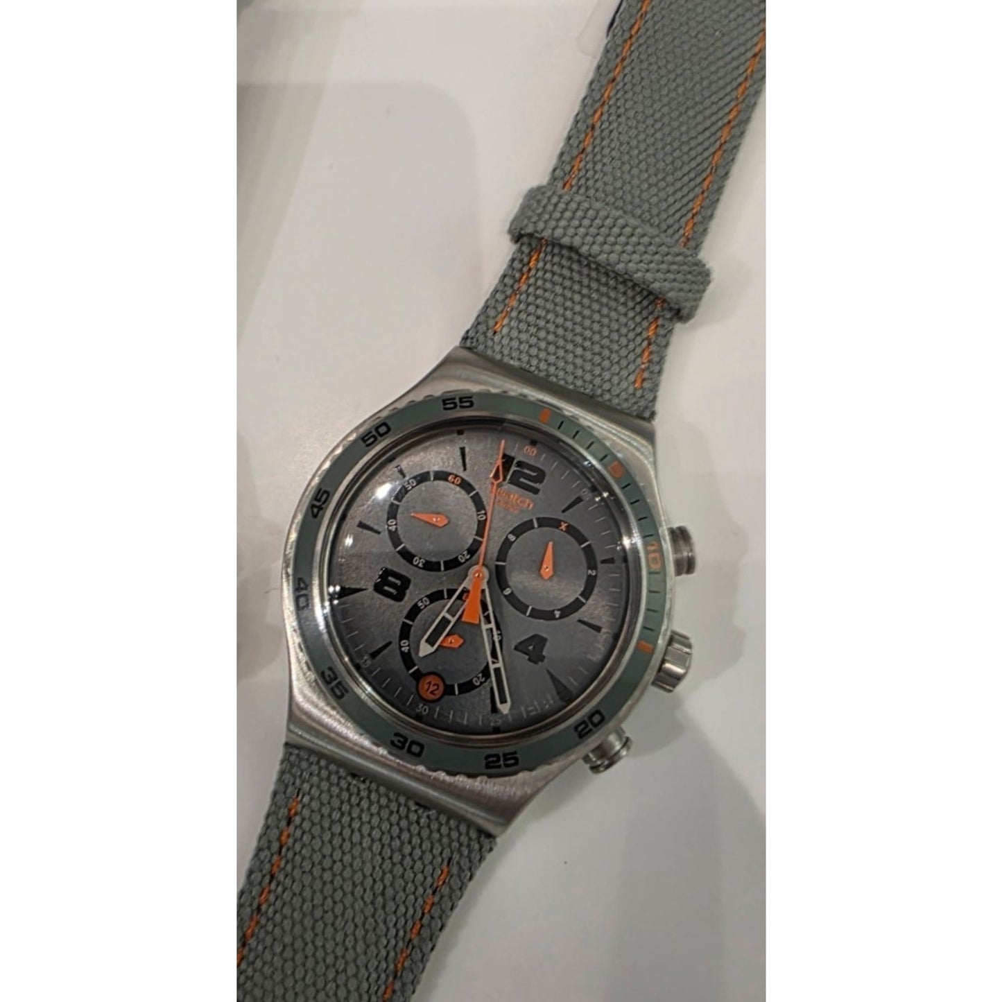 SWATCH L’Heure Du Marais YVS402 Swiss Made Irony Chrono Men’s Watch NIB