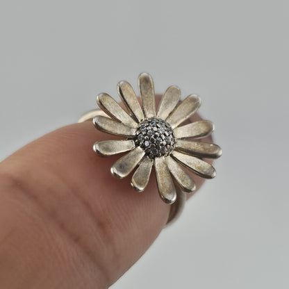 Pandora Sterling Silver Daisy Flower Ring Retired Size 4.75 New 925