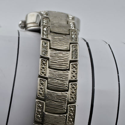 Gruen Diamond Quartz Women’s Watch Rhinestone Bracelet 6" Japan Movement