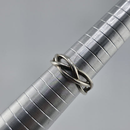 Sterling Silver Love Knot Ring Size 9.5 925 Open Celtic Infinity Band