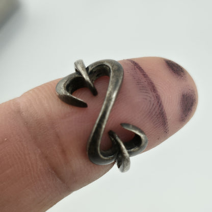 Kay Jewelers Jane Seymour Open Heart Sterling Silver 925 Ring Patina Size 6