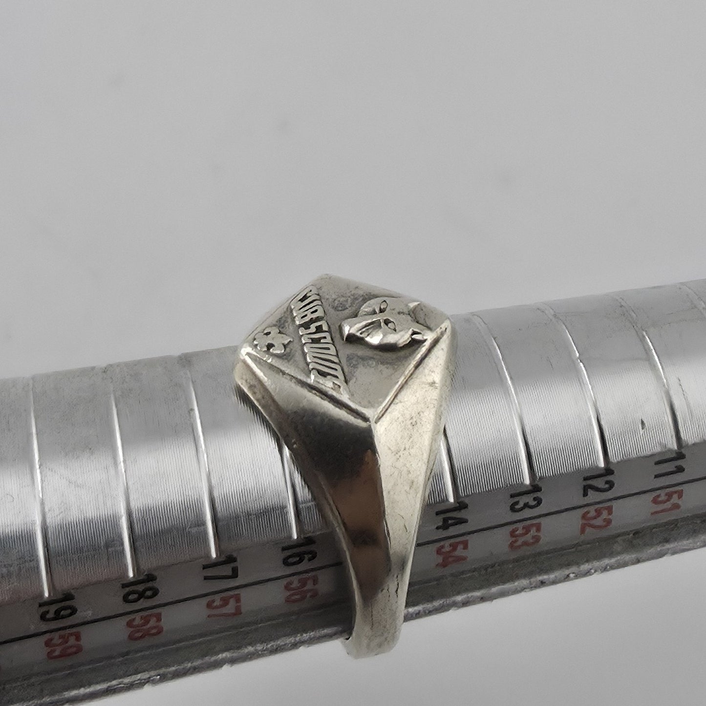 Boy Scouts Sterling Silver Ring Size 7 BSA Wolf Cub Scout Fleur De Lis Jewelry