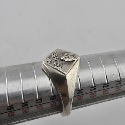 Boy Scouts Sterling Silver Ring Size 7 BSA Wolf Cub Scout Fleur De Lis Jewelry