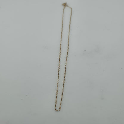 1/20 14K Gold Filled Chain Necklace 16” MSCO Dainty Thin Chain Vintage