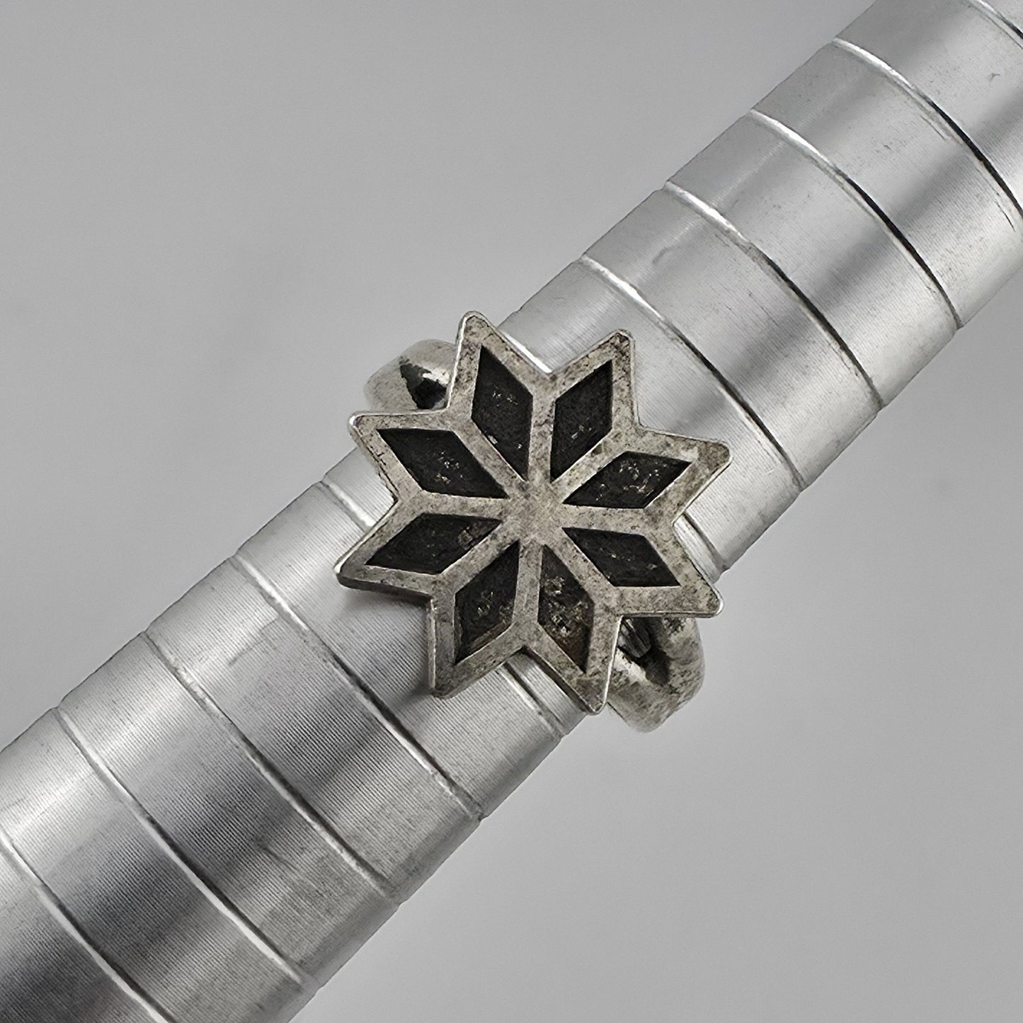Vintage Mid Century Sterling Silver 8 Point Star Ring 6.25 Bell Trading Post