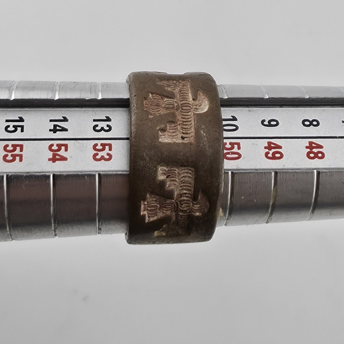 Vintage Navajo Copper Thunderbird Band Ring Size 6 Southwestern Tribal Boho