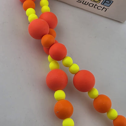 Swatch POPPINGPOP BEADS PNP100N Pop Swatch Necklace Watch New Y2K Rare Purple