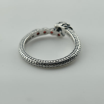 Pandora Game of Thrones Dragon Sparkling Ringcrystal Sterling silver ALE Size 9