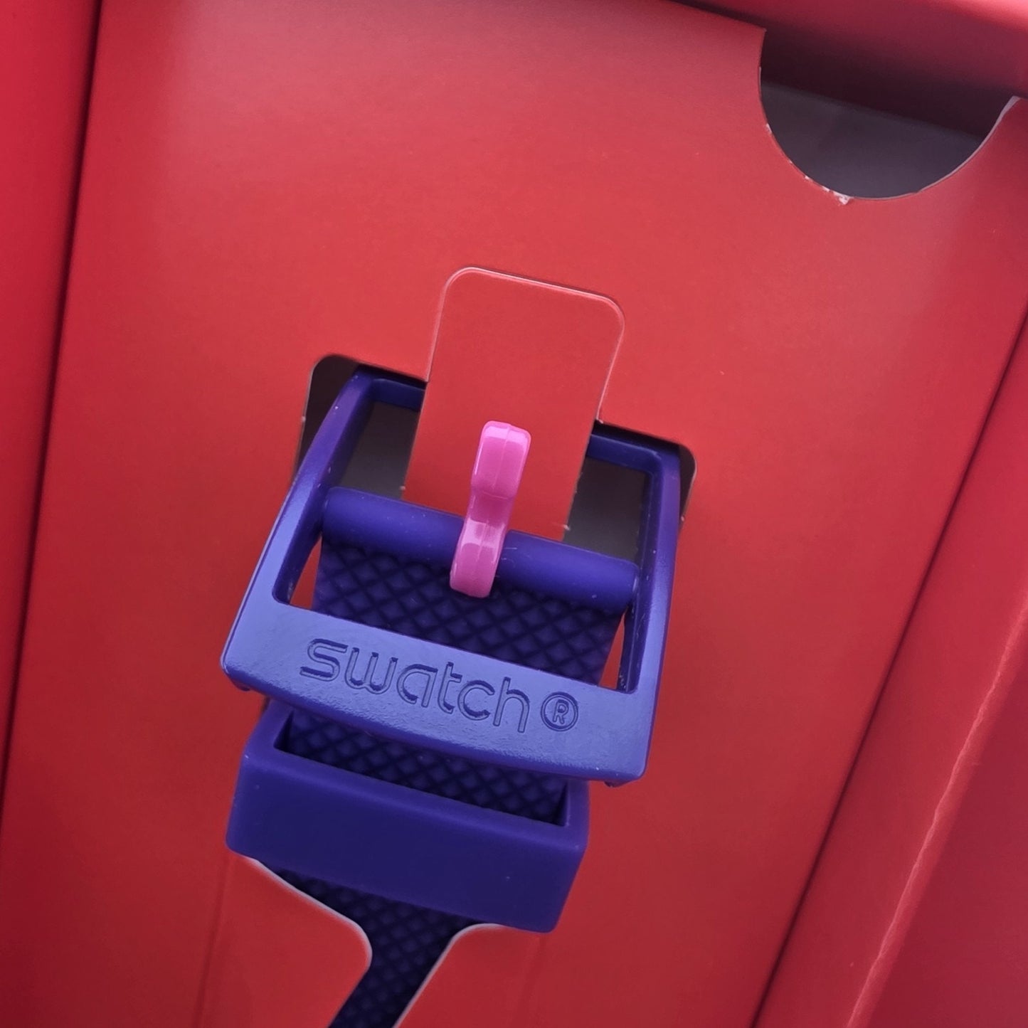 NEW RARE SWATCH SWISS MADE PURP-LOl CHRONOGRAPH WATCH, SUSK400 NEW 42MM Purple