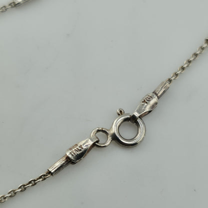 925 Sterling Silver Clover Shamrock Pendant Necklace Dainty Chain 18"