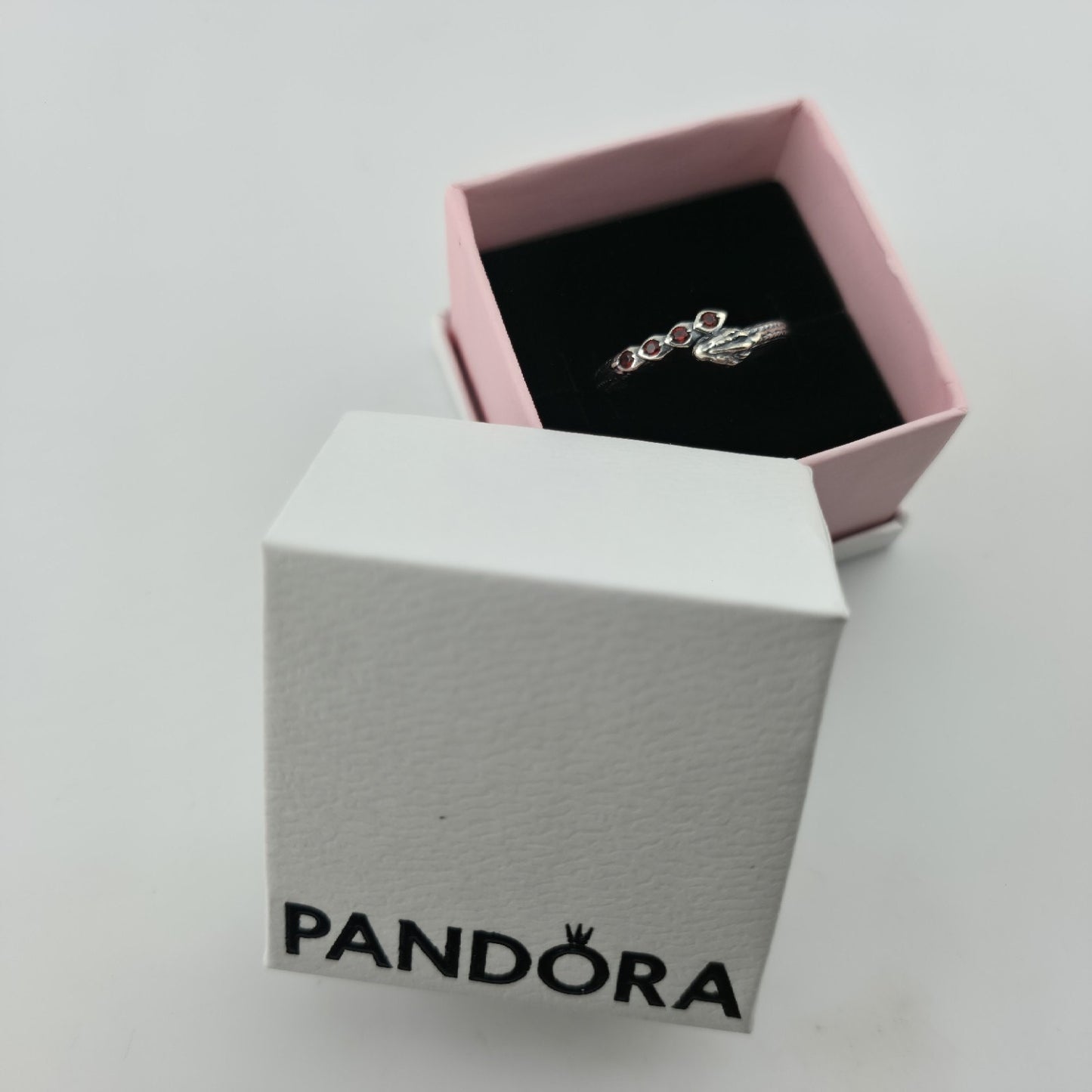 Pandora Game of Thrones Dragon Sparkling Ringcrystal Sterling silver ALE Size 8