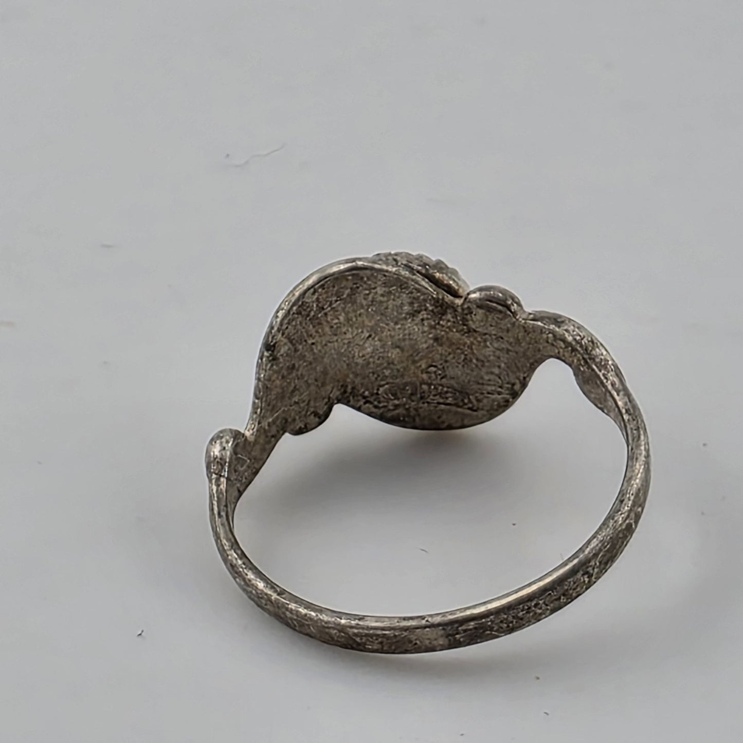 Vintage Bell Trading Post Sterling Silver Black Stone Ring Size 5.5 Mid Century