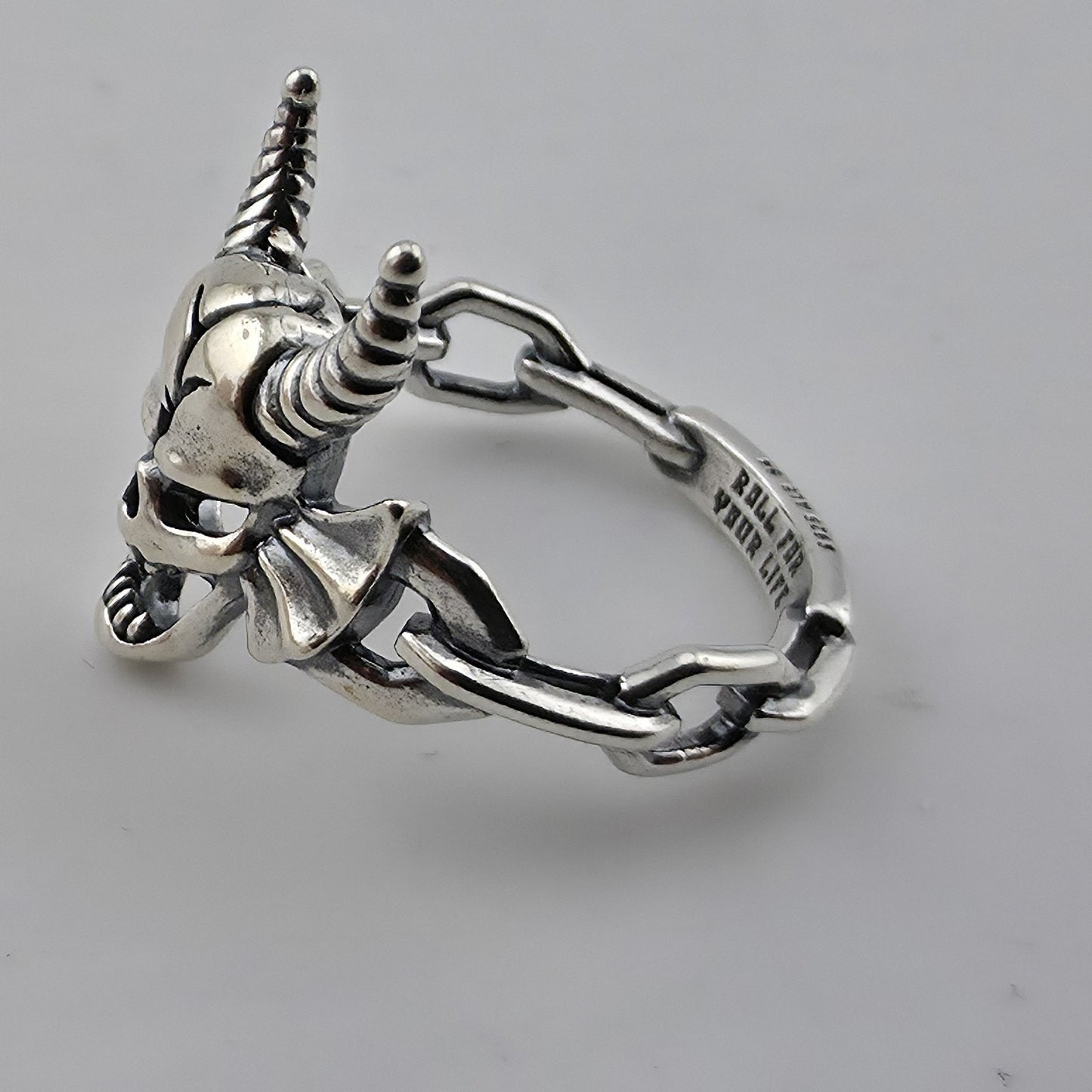 Stranger Things Hellfire Club Ring Sterling Silver S925 ALE Size 54 US 7 New