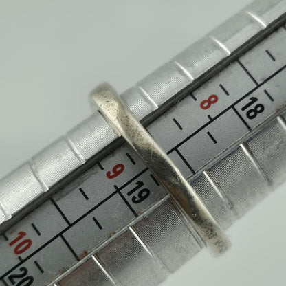 Sterling Silver 925 marquise cut Pink Stone Ring CZ Accents Size 8.75