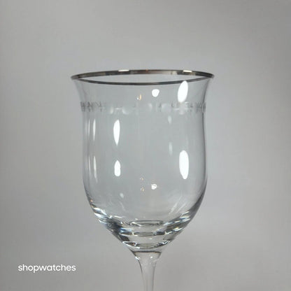 Lenox Pearl Platinum Crystal Iced Beverage Glass Goblet Set 20 Pc Elegant