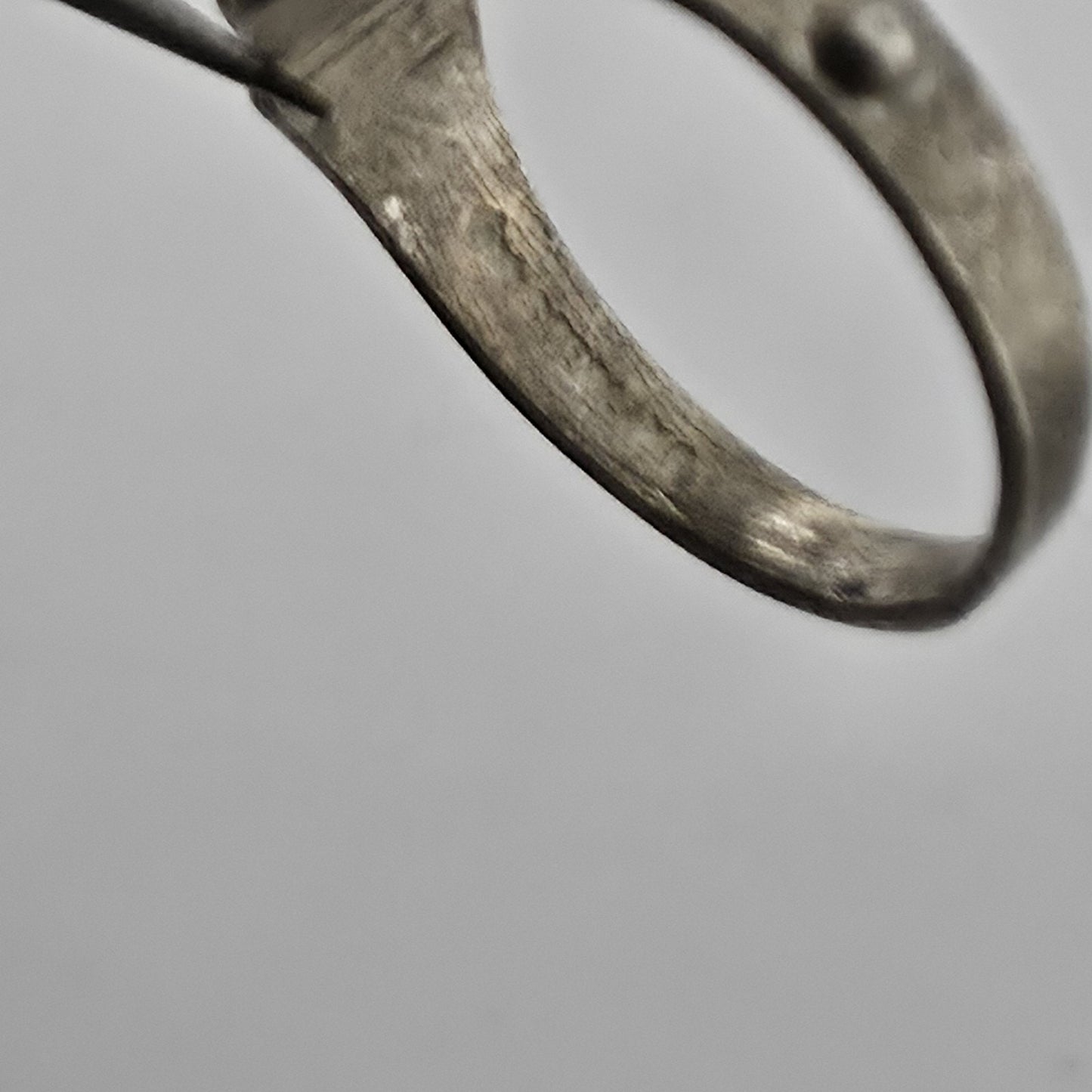 Vintage Mid Century Sterling Silver Turquoise Baby Ring Size 2.75 Petite Pinky