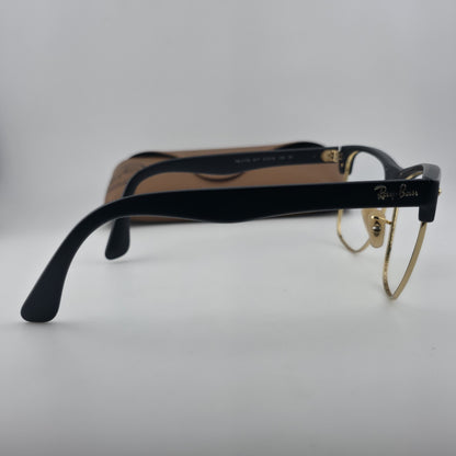 Ray-Ban RB4175 877 Eyeglass Frames Black Gold 57-16 145 Italy w/ Case No Lenses