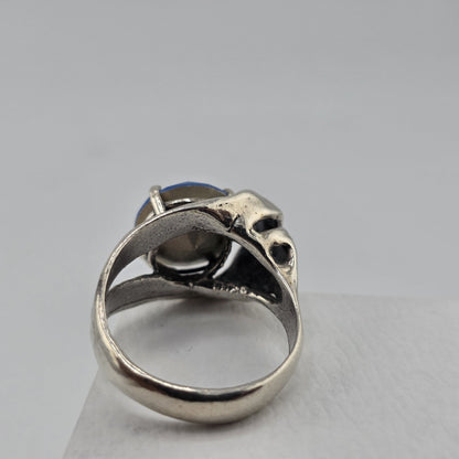 Noa Zuman Sterling Silver Blue Stone Ring Size 9 925 Statement Cocktail Ring
