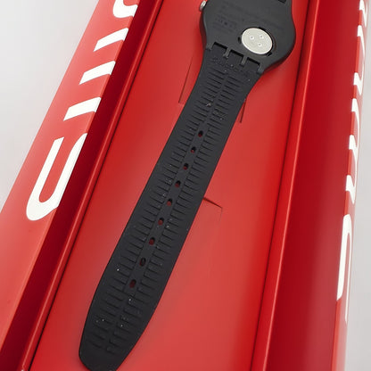 NEW Swatch Around The Strap Black Neon Watch SUOB146 Unisex