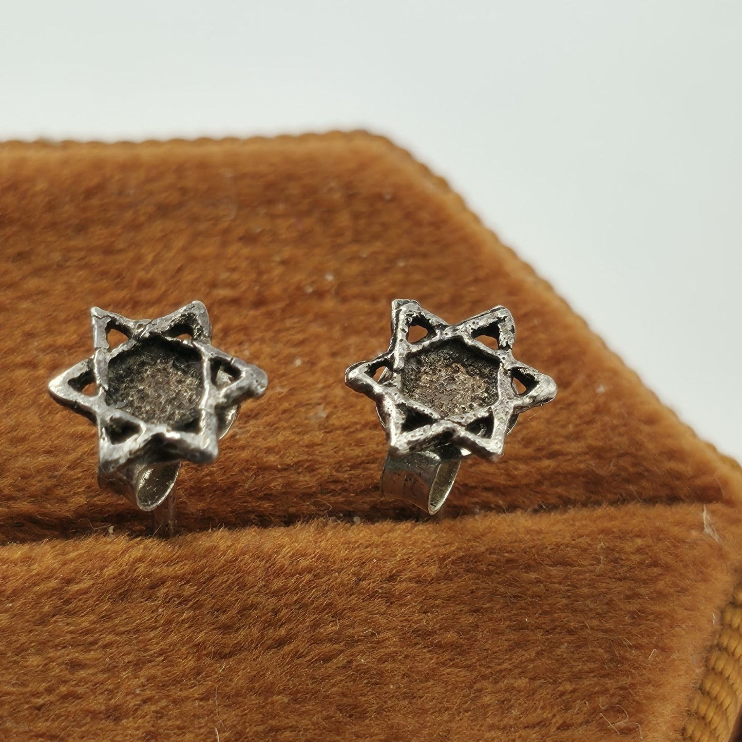 Sterling Silver TINY Star of David Studs Posts Stud Earrings!