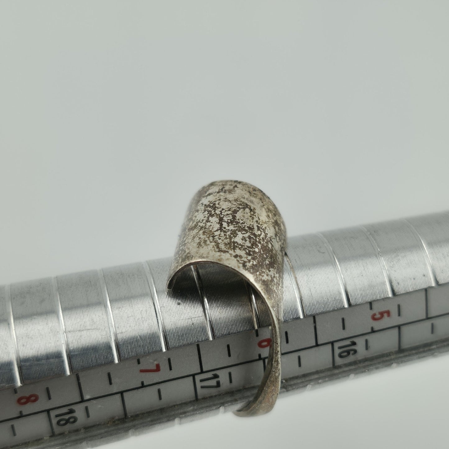 Sterling Silver Ring MCM MODERN contemporary Artisan Organic Minimalist Size 6.7