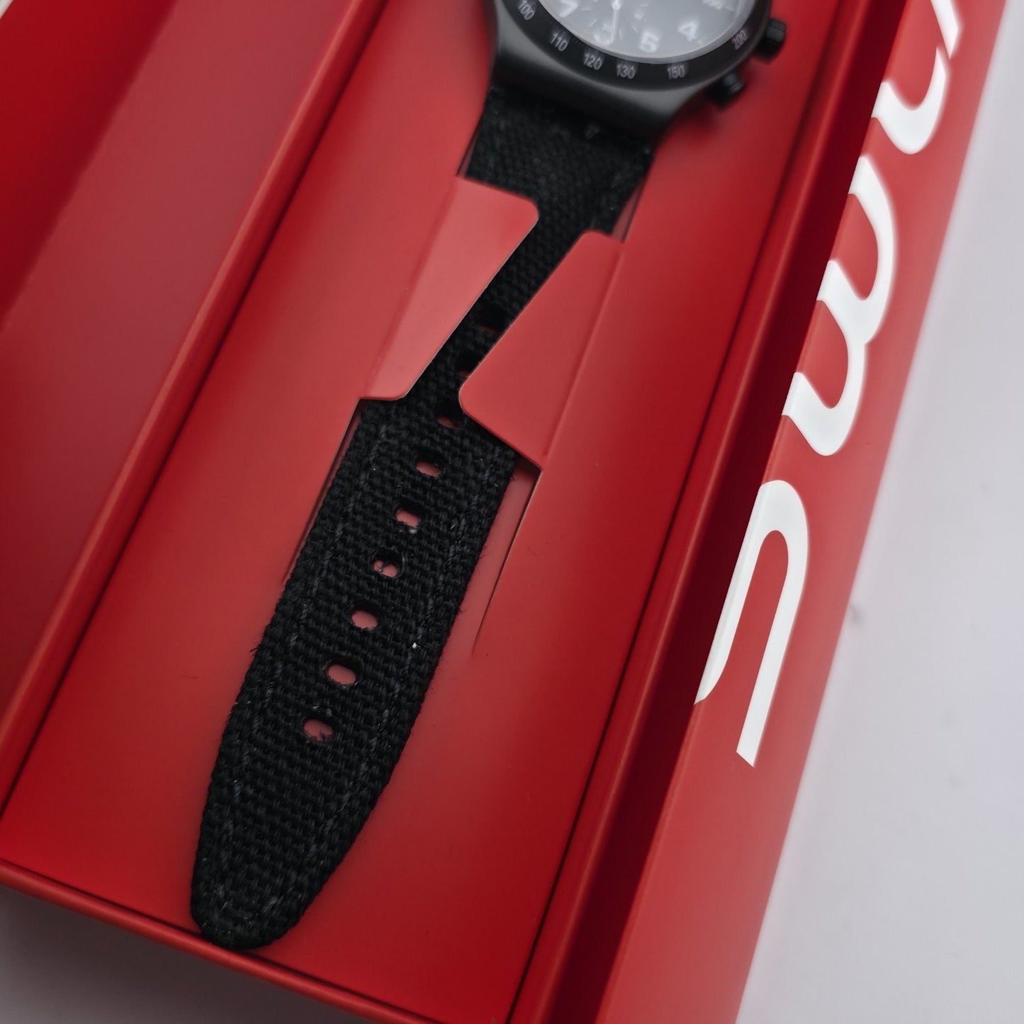 Swatch Destination NYC YVB402 Irony Chronograph Black Watch Box New