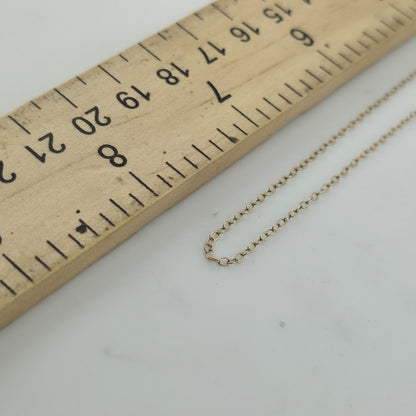 1/20 14K Gold Filled Chain Necklace 16” MSCO Dainty Thin Chain Vintage